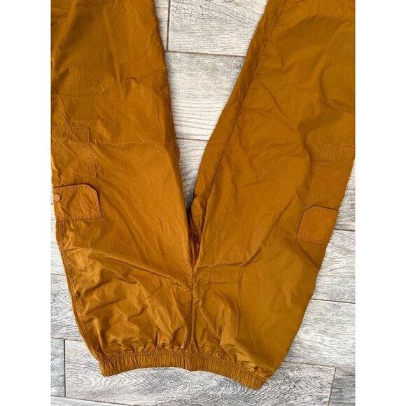 Good American Essential Cargo Pants Jogger size 1 Small Nylon Brown Shine - Picture 11 of 12